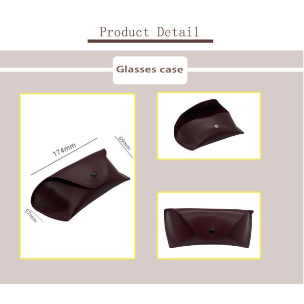 Rust Red Personalised Leather Glasses Case , Leather Sunglasses Pouch