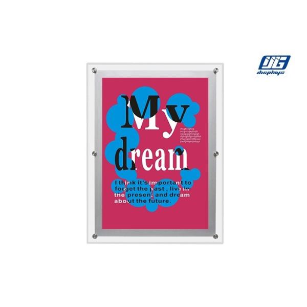 2000lux LED Menu Light Box , CRS Hanging Or Desktop Single Side Crystal Light Box Stand