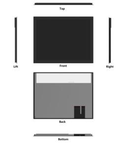 10 Points 15 Inch Capacitive OCA Bonding Touch Screen