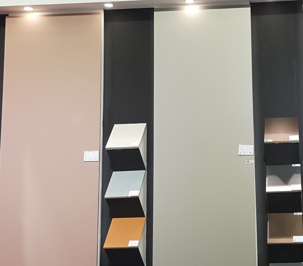 Shanghai factory made high glossy PET MDF board in good quality