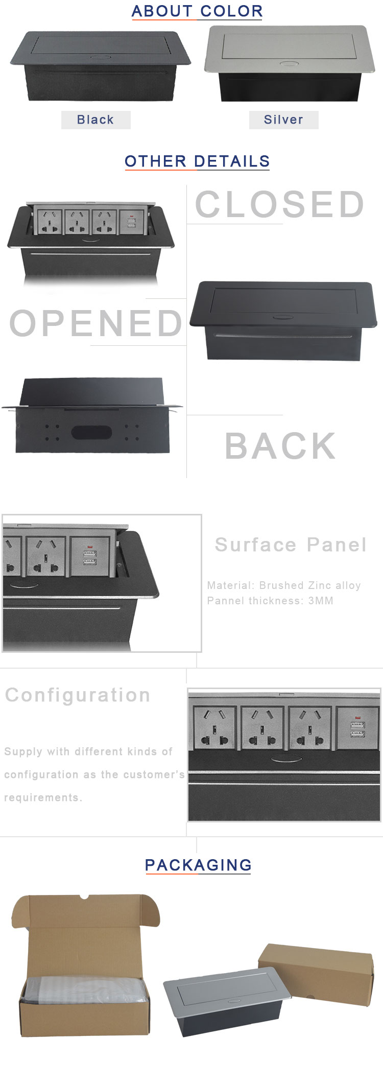 available customized as required hidden oval corner desk pop up socket