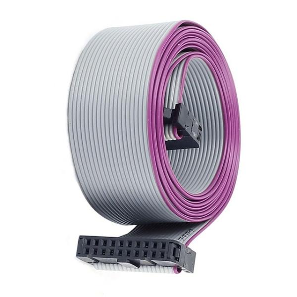 Quality Grey 1.27mm (0.05") Pitch IDC Flat Cable , IDC Cable Assembly With Socket 20 Way for sale