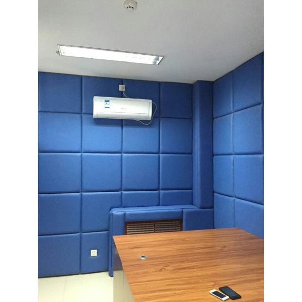 E1 Acoustical Sound Absorption Fiberglass Wall Panel for Replaceable Building Material