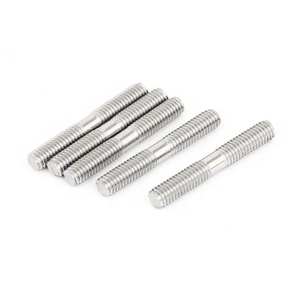 Threaded Stud Bolts Inconel 600 625 825 Nickel Alloy Double End Stud Bolt Bright Polishing