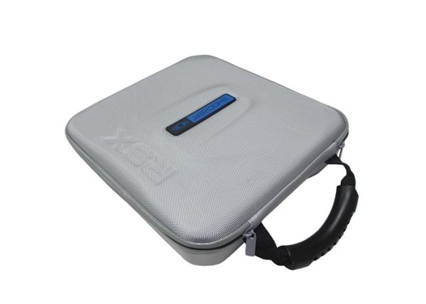 Quality Cool Grey Color Eva Molded Case Durable 1680D Fabric with Hot Press and Handle for sale