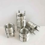 OEM ODM 6H Keylocking Threaded Inserts M6x1 Helicoil Transparent Passivated