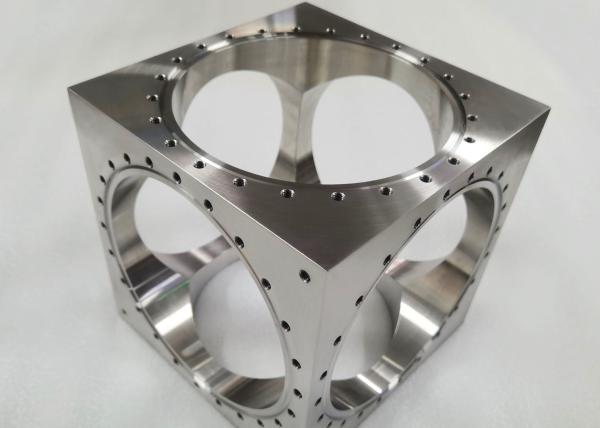 Quality SS304 CNC Precision Machined Components CF50 6 Way Cross Vacuum Square for sale