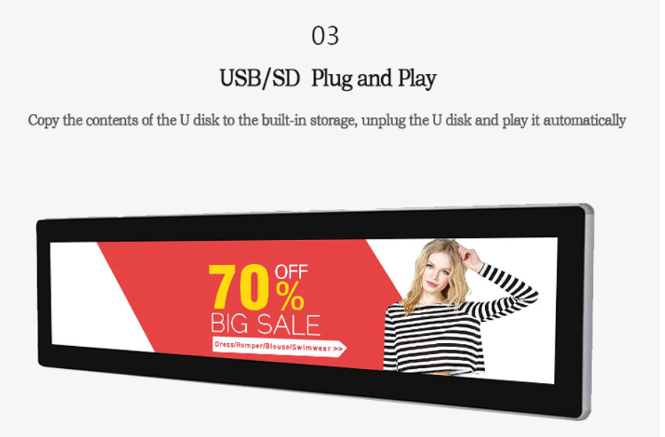 Customized Size Stretched Monitor Display With Remotely Controlling To Publish
