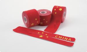 China flag printed kinesiology tape pre-cut  tape Elastic sports tape of 5cm x 5m