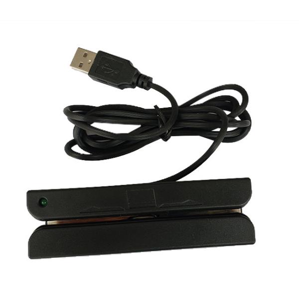 Quality Manual Swipe 90mm MSR Desktop USB Magnetic Card Reader for sale