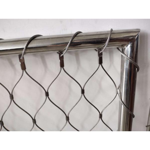 Aisi 316 Grade 7x19 Stainless Steel Wire Rope Mesh Zoo Aviary Decorative Netting