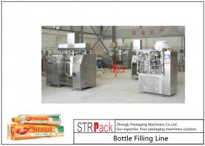 Buy cheap Toothpaste Tube Filling And Sealing Machine Line With Circulation Vacuum Emulsifying Mixer product