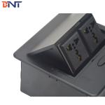 Built in desk gas support pop up electrical desktop socket box