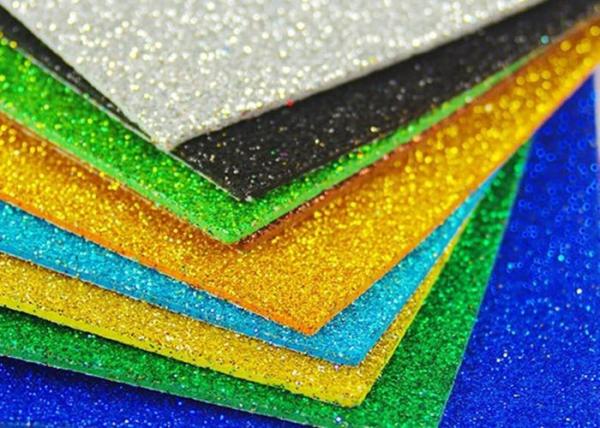 Quality Colorful Craft Glitter EVA Foam Sheet Thin EVA Paper For Kids DIY Cutting for sale