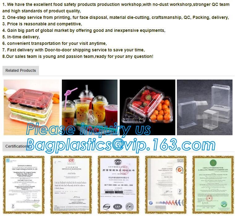 Blister large clear plastic fruit container with lid for fruit packaging,blister fruit box /container/ fruit Tray/ Clear
