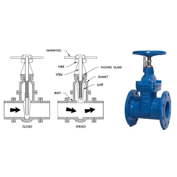 ASME B16.10 API600 Gate Valve 150 LB RF A216 WCB Steel Gate Valve