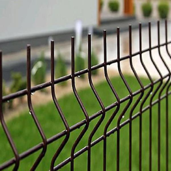 Quality Height 1.03m-2.43m Outdoor 3d Curved Wire Mesh Fence Metal Garden Fence for sale