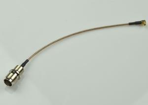 China TNC Female To MMCX Right Angle Rf Coaxial Cable Assembly RG 178 50 OHM on sale