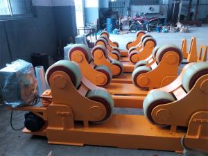 China VFD 100Ton Pipe Welding Turning Rolls , 6m/H Self Centering Rotator on sale