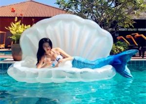 Buy cheap Rideable Inflatable Shell Pool Float PVC Material Light Weight Portable To Carry product