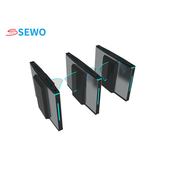 Security Flap Barrier Gates Fully Automatic Mechanism Access Control Turnstile