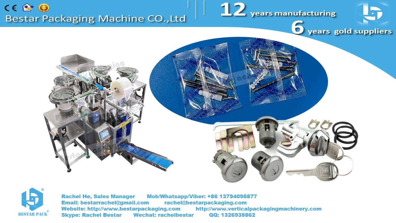Furniture hardware different types of screws mixing packaging counting packing machine