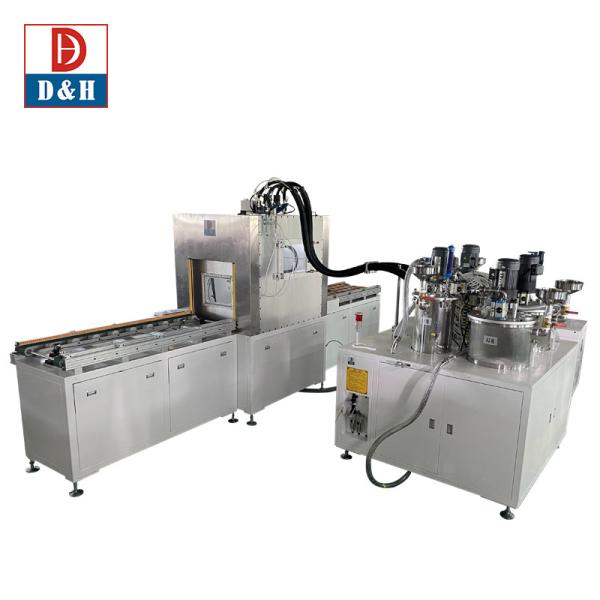 Quality 2K Vacuum Potting Machine With Vacuum Chamber And Conveyor In Epoxy Resins Dispensing for sale
