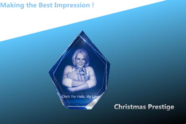 Quality crystal trophy/crystal awards/3d laser award/3d laser crystal prestige/2d crystal frame for sale