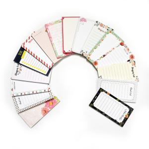 Personalized Floral Magnetic Fridge Notepads Sticky Refrigerator To Do List