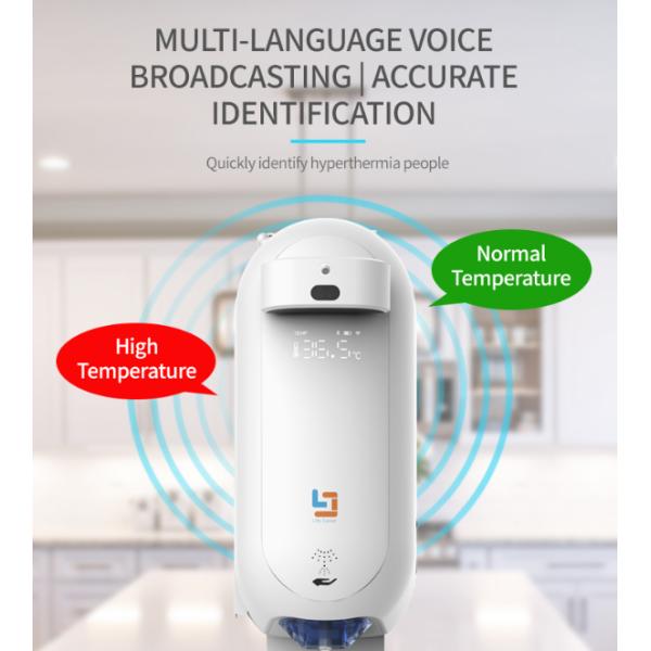 Vertical Type Non Contact Automatic Hand Sanitizer Dispenser With Temperature Sensor