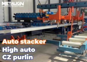 Magnetic Arm Purlin Stacking Line With Smart Flipping Function