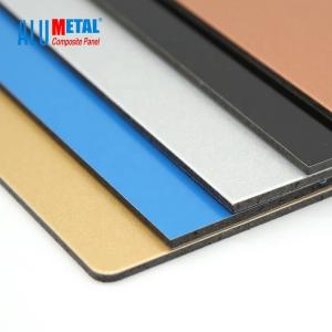 China 6mm Dibond 1500 X 4000mm PE Aluminum Composite Panel Sandwich Board Nano Fireproof on sale