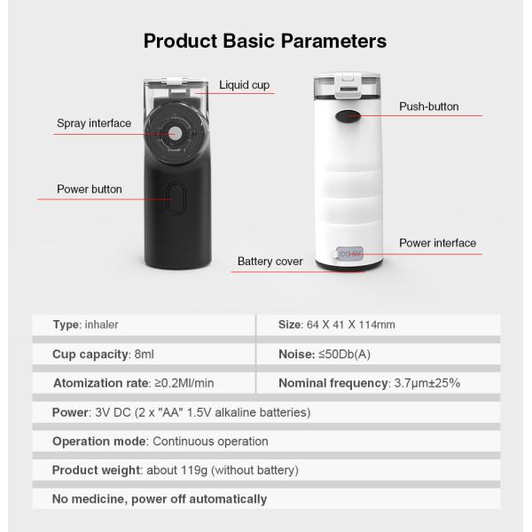 Household Portable Mesh Nebulizer For Kid Baby