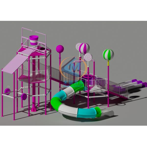 Big Ocean Theme Water Feature Playground 42x30m For Commercial Use