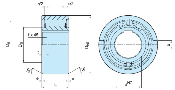 AE series one way freewheel roller bearing AE 70 backstop clutch bearing AE70