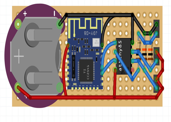 APP Transmission UART Transceiver CC2541 Central Switching IBeacon With PCB Material