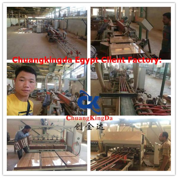 Automatic porcelain ceramic tile squaring and chamfering machinery, square chamfer machine