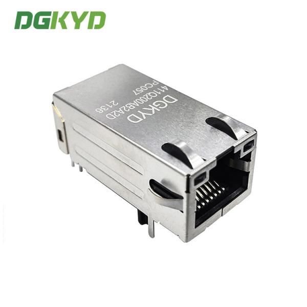 Quality DGKYD411Q200AB2A2DPC057 50U 5G RJ45 Shielded Connector Single Port RJ45 Network Connector for sale
