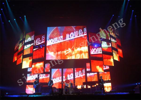 Quality P4 Large Led Display Panels 1R1G1B Pixel Configuration 50 / 60Hz Frame Frequence for sale