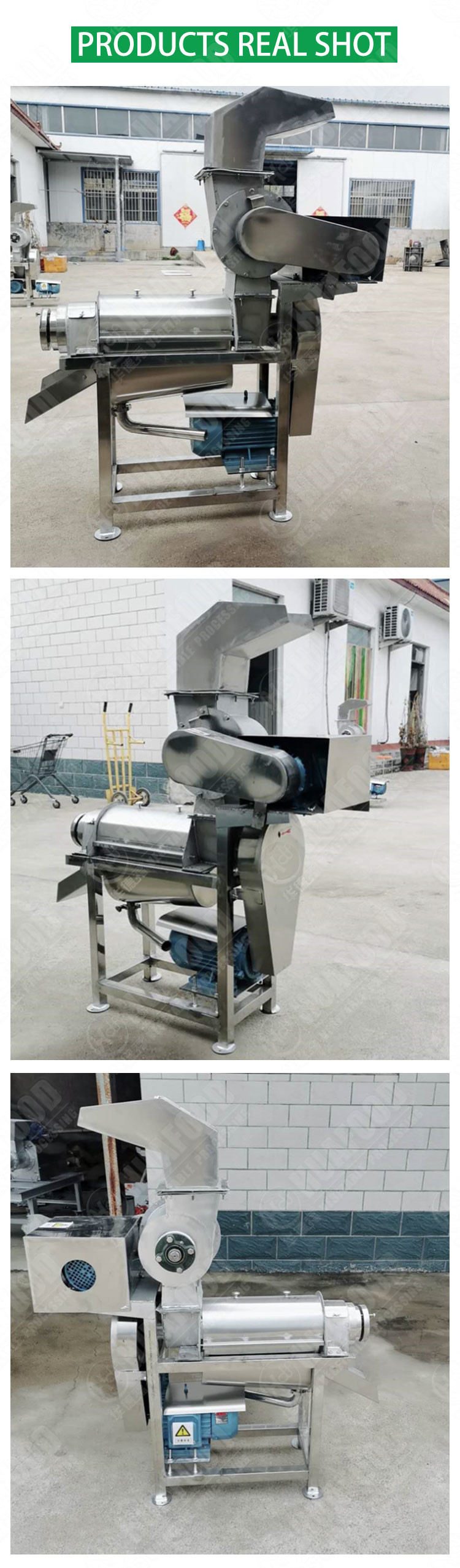Ginger Apple 1.1kw Sugar Cane Juicer Extractor