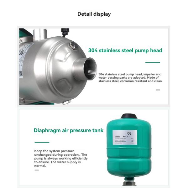 Hotel Bath Variable Frequency Water Supply Booster Pump for Hot Water Supply