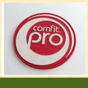 OEM round colorful custom rubber 3D soft rubber pvc patch for bag