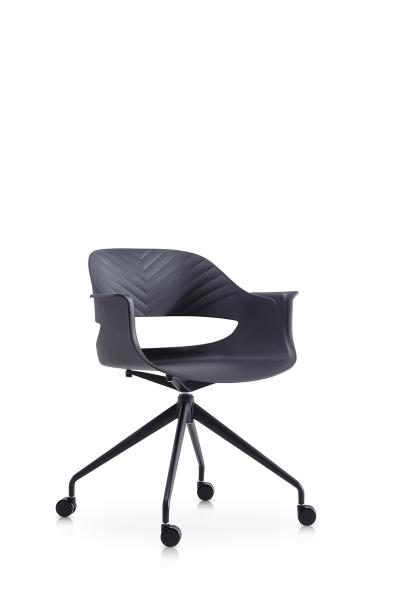 Quality White PP Plastic  Office / School Training Room Waiting Room Chairs for sale