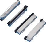 White FPC connector 0.5 mm Pitch , Fpc Zif Connector 30P Vertical SMT Type Whait