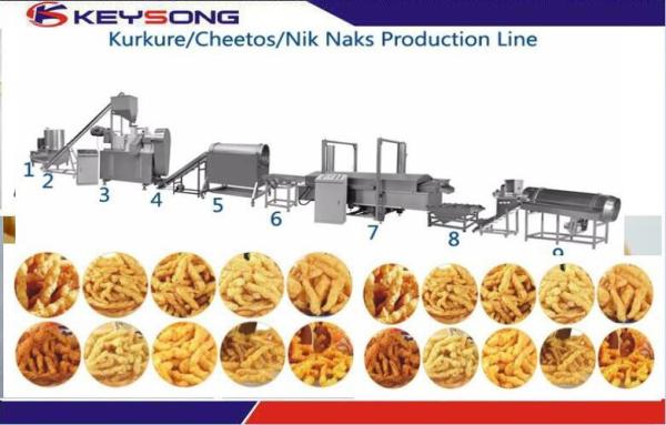 Quality KS -76 Snacks Production Machines , Snacks Frying Machine For Kurkure Producing for sale
