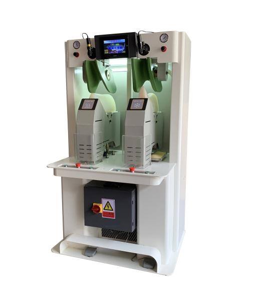 Quality Newly Developed Perfectly Shaped Warped and Ironed Steam Heating Vamp/Uppers/Riding Boots Shaping Machine 970*890*1750mm for sale