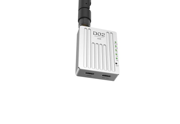 D02 data link has three frequency bands and supports point-to-multi, relay and