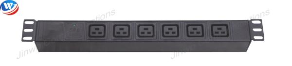 Quality 6 Ways IEC Power Distribution Unit 1 LED Surge Protector C19 PDU for sale