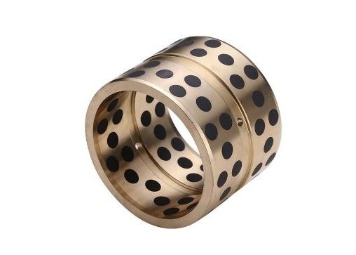 Quality Graphite Lubrication CuZn25AI5Mn4Fe3 VSB-50 Solid Bronze Bushing for sale