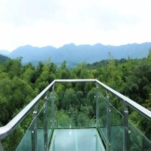 China Toughened Glass Walk Way 10mm-19mm Thickness Glass Stairway on sale